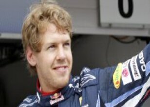 Pole Vettel'in