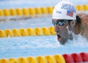 Phelps 100 metrede 8. oldu