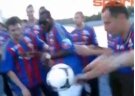 CSKA'l� futbolcular�n s�rad��� kutlamas�