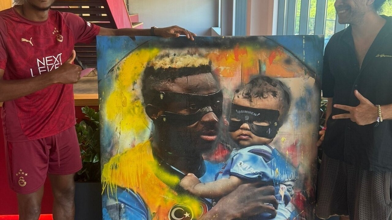 Galatasaray'�n y�ld�z futbolcular�na �zel sanat eseri