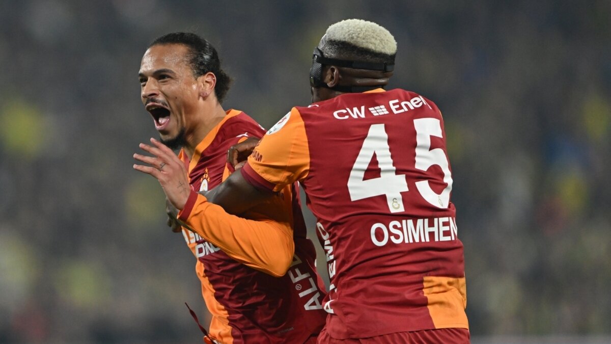 Galatasaray'da Leroy Sane ile �zel g�r��me