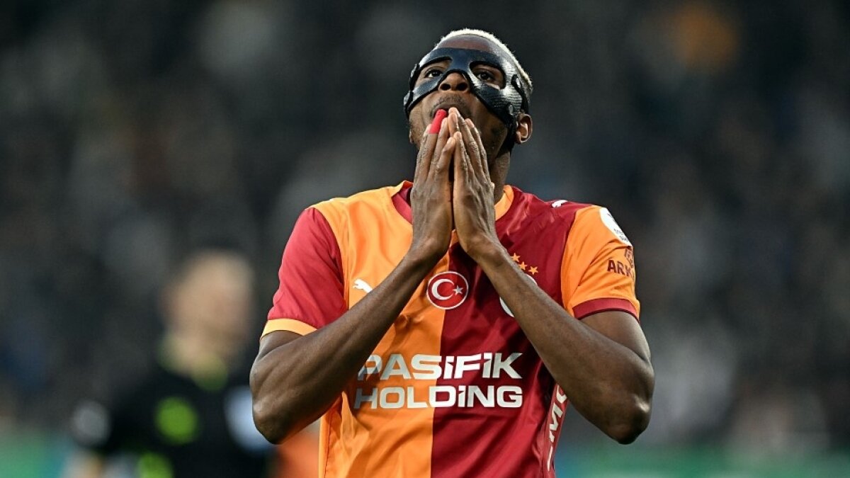 Galatasaray'da Osimhen'siz yine puan kayb�!