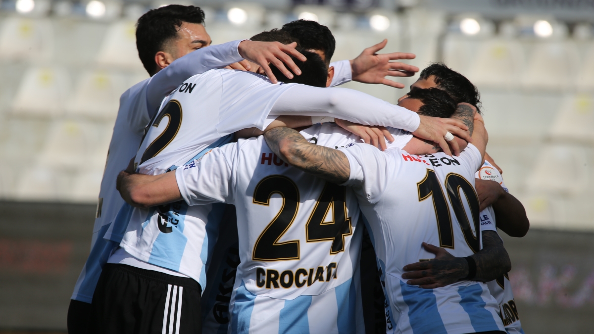 Erzurumspor'dan zirve yar���nda d�rt goll� net galibiyet