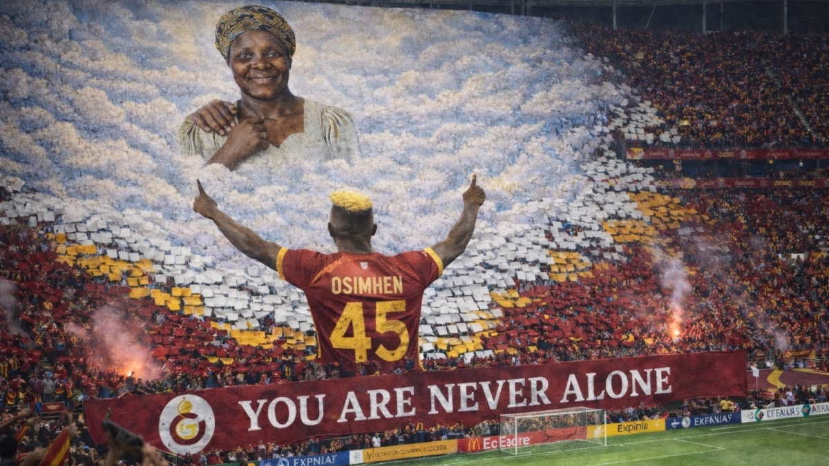 Galatasaray taraftarlarından Osimhen için hazırlık