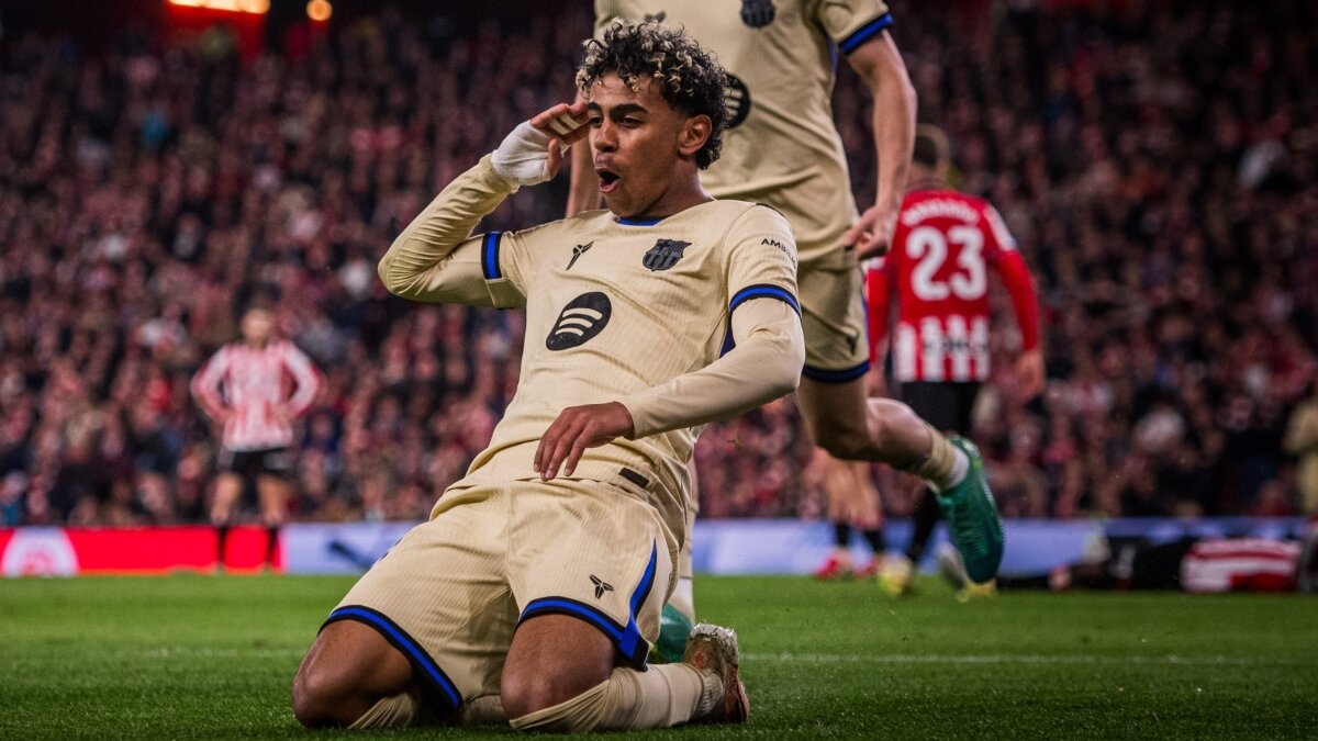 Lamine Yamal �ahane att�, Barcelona fark� a�t�!