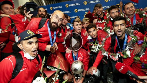 Avrupa Şampiyonu Ampute Futbol Milli Takımı yurda döndü