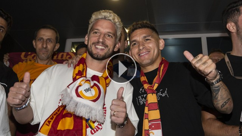 Galatasaray'dan Torreira ve Mertens paylaşımı