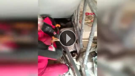 4 aylık bebek, 58. saatte çıkarıldı