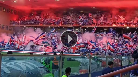 Sampdoria taraftarından harika görüntüler
