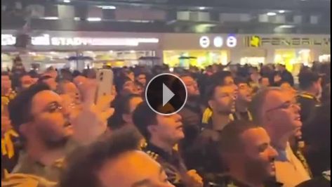 Fenerbahe taraftrndan Galatasaray ma sonras sevin