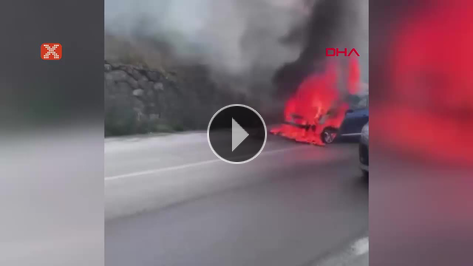 Musaba'nn arac alev ald