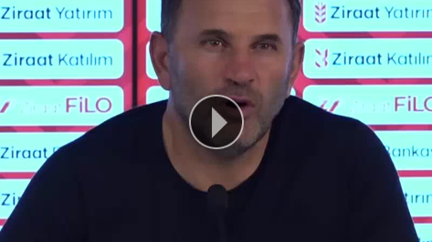 Okan Buruk: 'Bunu ba�latan TFF ba�kan�, 10 sene sonra bile hat�rlan�r!'