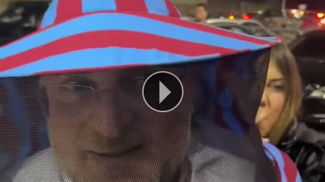 Trabzon'da derbi sonras� mistik g�r�nt�ler