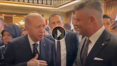 Cumhurba�kan� Erdo�an, Sadettin Saran ile selamla�t�