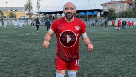 Amat�r futbolcunun '11 taklal�' gol sevinci