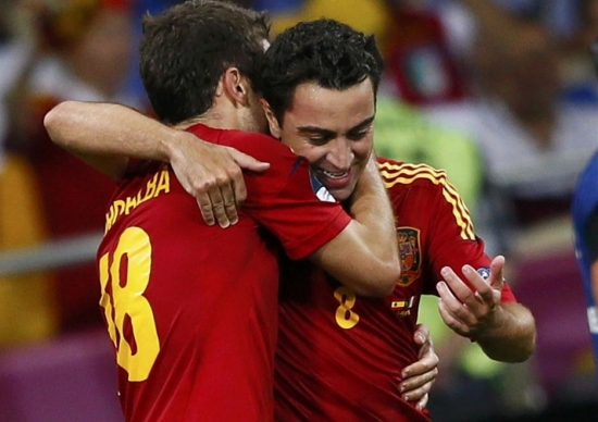 Dani Alves'ten Xavi ve Iniesta'ya...
