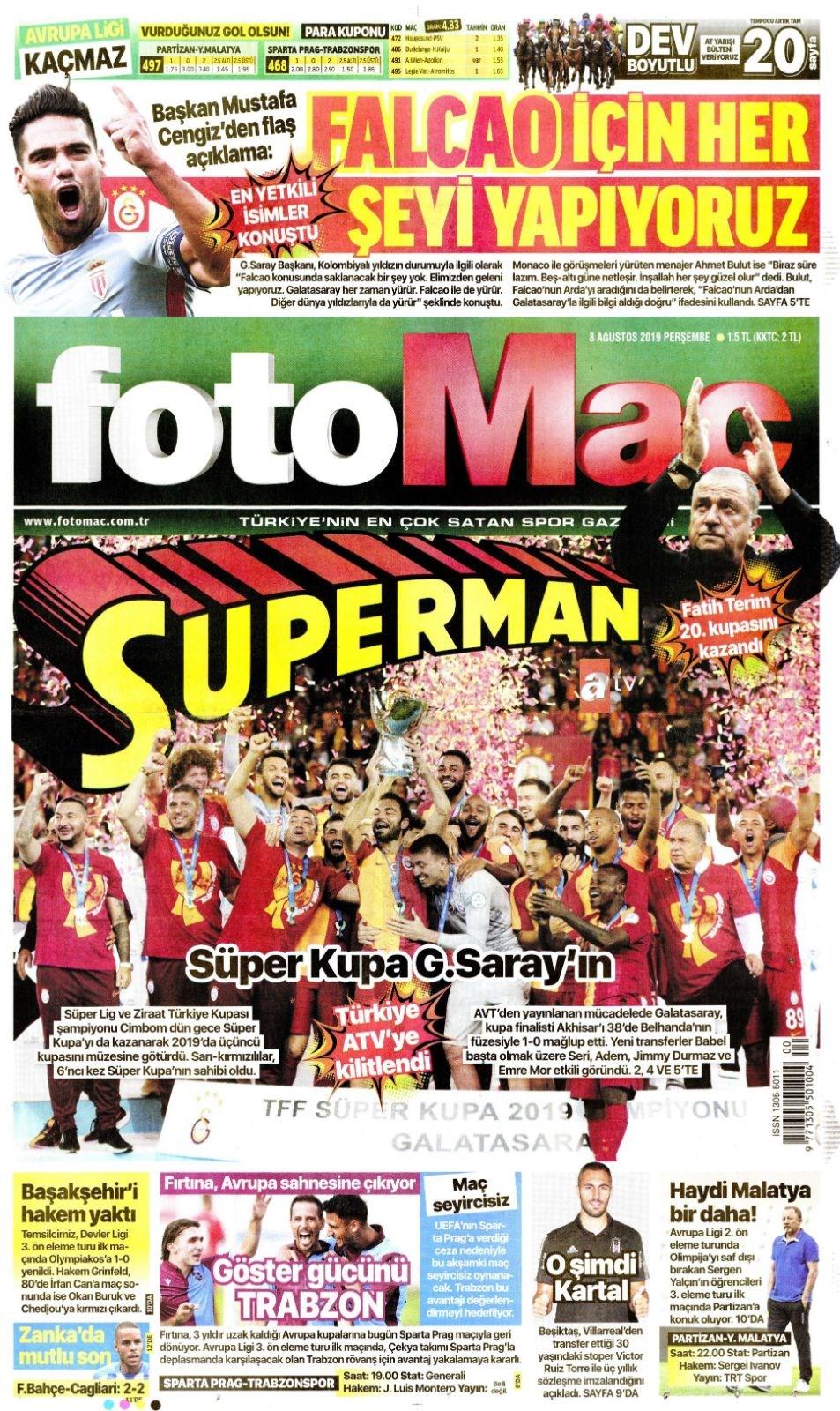 Galatasaray Mansetleri 8 Agustos Sporx Galeri