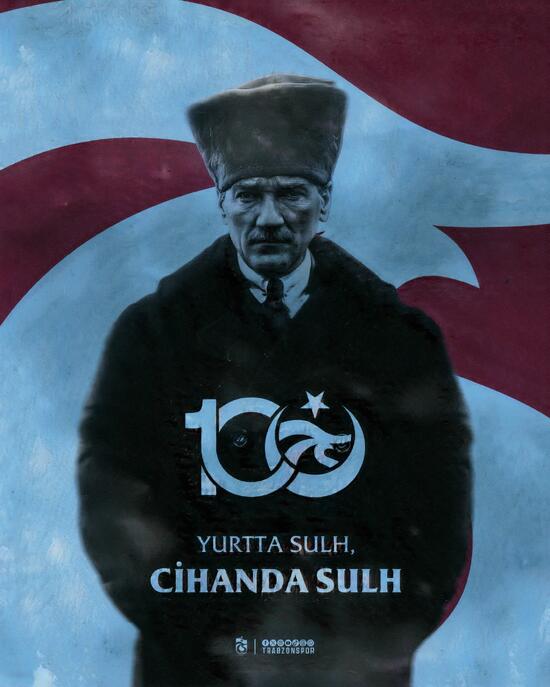 Trabzonspor 'Yurtta sulh, cihanda sulh!' Trabzonspor