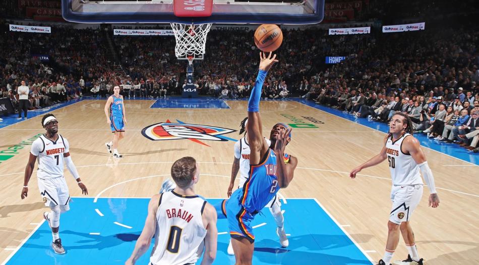 THUNDER 105-100 NUGGETS