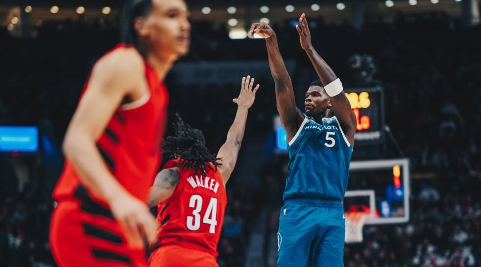 TIMBERWOLVES 121-109 TRAIL BLAZERS