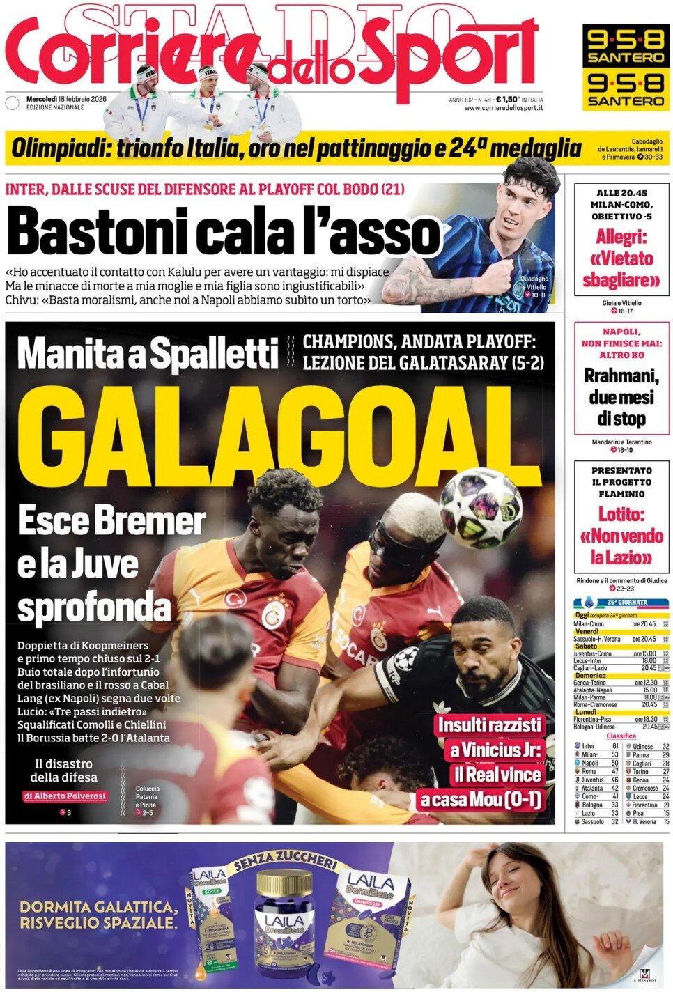 CORRIERE: \