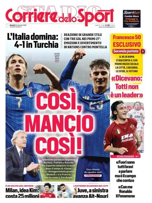 CORRIERE: \
