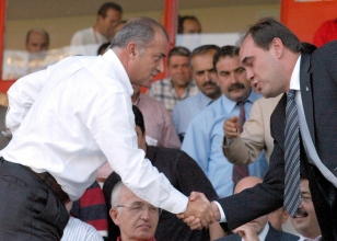 Fatih Terim (G.Saray Teknik Direktr) & Yldrm Demirren (TFF Bakan)