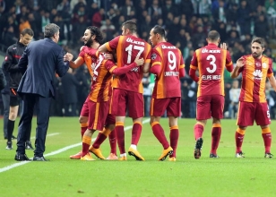 Galatasaray'da gol sevinci...