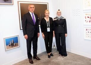 TFF Başkanı Hacıosmanoğlu, Ceferin'in eşinin resim sergisini ziyaret etti