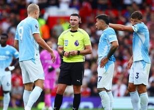 Manchester derbisinde hakem hatası kabul edildi!