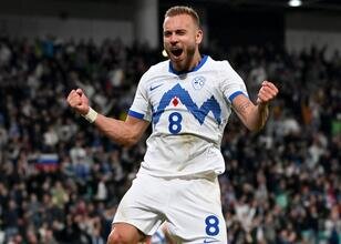 Slovenya, Kuzey Makedonya'yı 2-0 mağlup etti