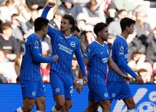 Brighton, 10 kişi kalan Sunderland'i deplasmanda 2-0 yendi