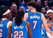NBA'de Thunder seriyi s�rd�rd�, Champagnie'den kariyer gecesi