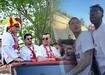 Galatasaray'�n �ampiyonluk kutlamas�nda korku dolu anlar!