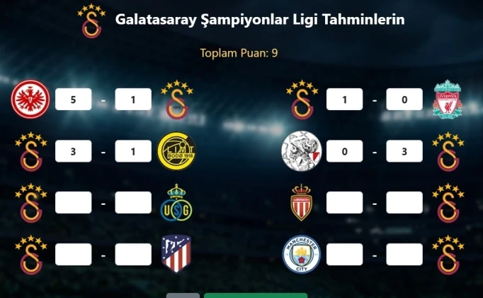 G.SARAY KA PUAN TOPLAR?