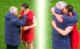 Hakan ve Lucescu; ma� sonu g�zya��