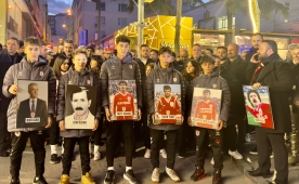 Samsun'dan 'futbol �ehitleri' i�in  y�r�y��