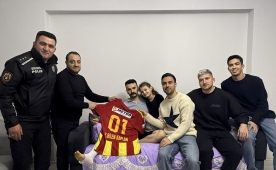 Kayserisporlulardan yaralı polise ziyaret