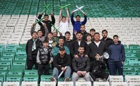 Bursasporlular dev koreografi haz�rl�yor