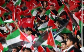 Konya'da Filistin halkına dev destek