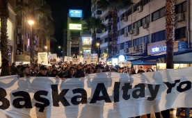 Altay taraftarları kurtuluş için yürüdü