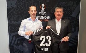 Final öncesi Ceferin ile Adalı buluşması!