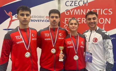 Milli aerobik cimnastikiler, ekya'da 9 madalya kazand