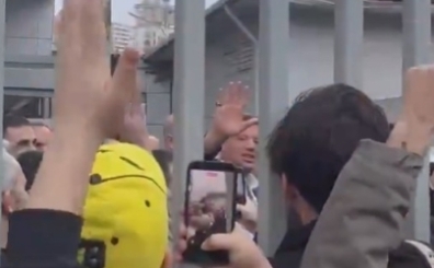 F.Bahçe Başkanı Sadettin Saran, taraftarla buluştu! O anlar...