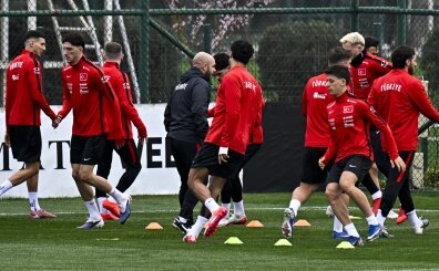 A Milli Futbol Tak�m� Romanya ma�� haz�rl�klar�n� tamamlad�!
