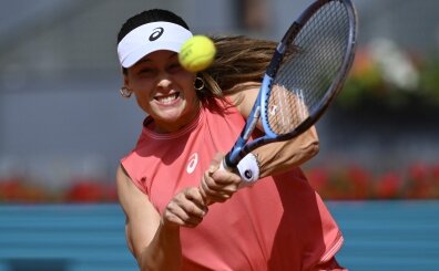 Milli tenis�i Zeynep S�nmez, Madrid A��k'a �iftlerde veda etti