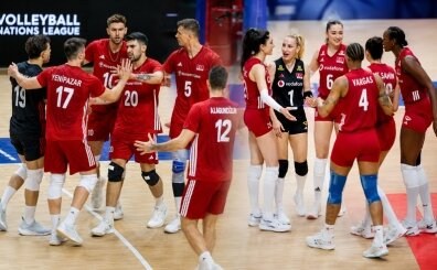 T�rk voleybolunda tarihi ba�ar�: �ki milli tak�m �eyrek finalde