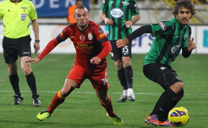 Akhisar - Galatasaray ma��ndan bir enstantane