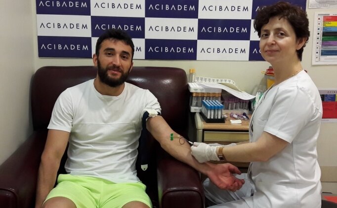 �aykur Rizesporlu futbolcular, sa�l�k kontrol�nden ge�ti