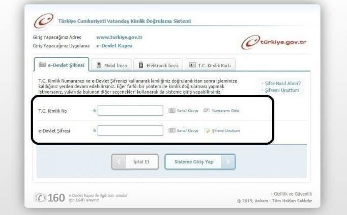 E Devlet Giris Ssk Sorgulamalari 4a Hizmet Dokumu